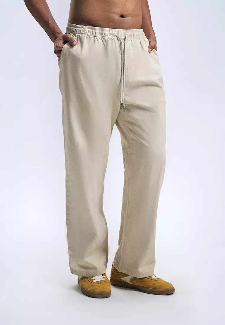 Pull-Up Straight Pants