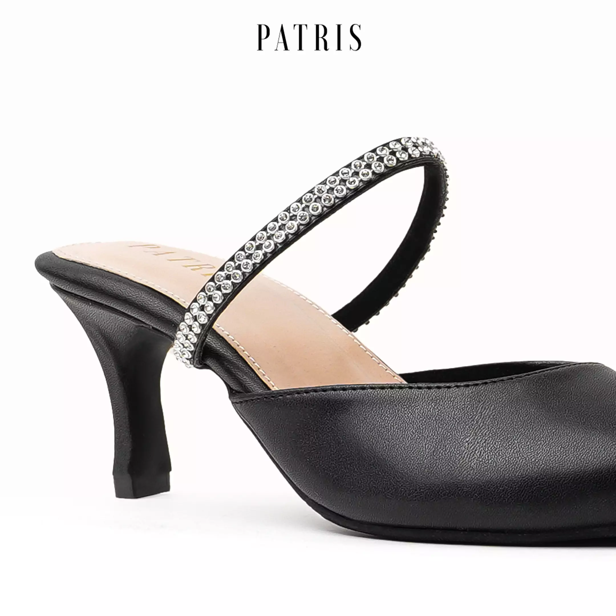 PATRIS Charlene Mules Wanita Heels / Hak 7 Cm