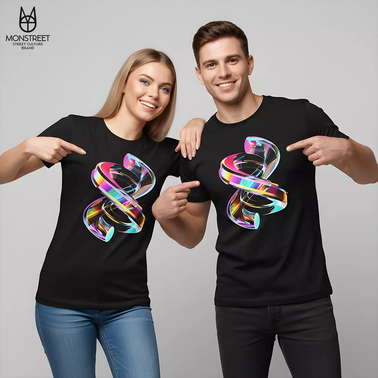 Monstreet Kaos Katun Combed 24S Grafis Reguler Fit Hitam Tshirt UTR10 Cotton Combed 24S Graphic Tshirt Regular Fit Black Tshirt