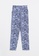 LC WAIKIKI blue Elastic Waist Comfortable Pattern Patterned Viscose Women's Trousers F3FD2AA9B2393AGS_6