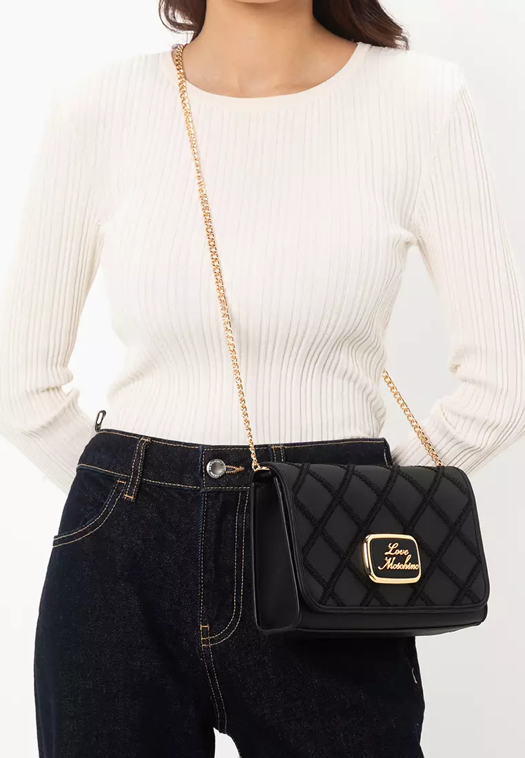 Lovely Logo Flap Crossbody Bag (tr)