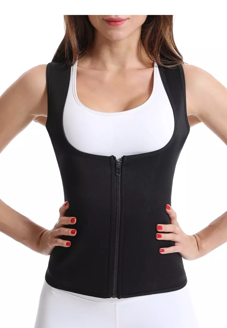 Women's Breathable Tummy Control Corset Hook & Loop Waist Trainer & Compression Girdle Belt Cincher