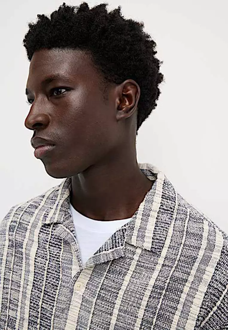 Regular Fit Cotton Blend Short Sleeve Shirt