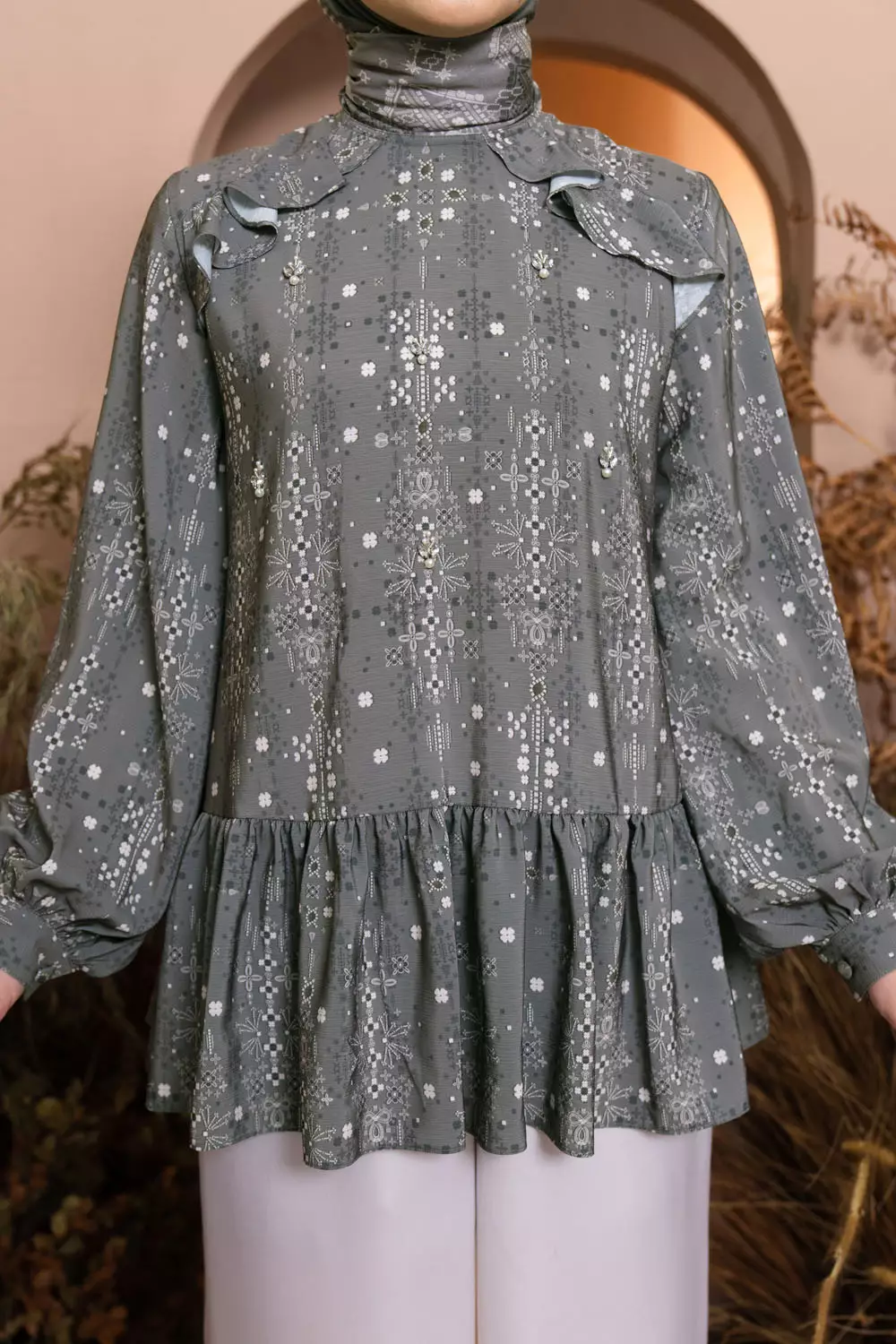 Klamby - Senggala Blouse Seagrass Twill