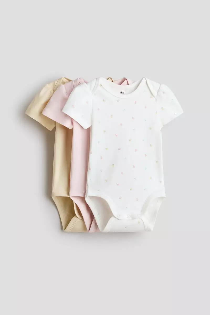 3-pack envelope-neck bodysuits
