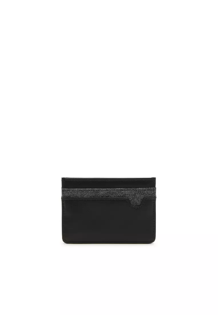 Tracey Denim Textured Compact Card Holder