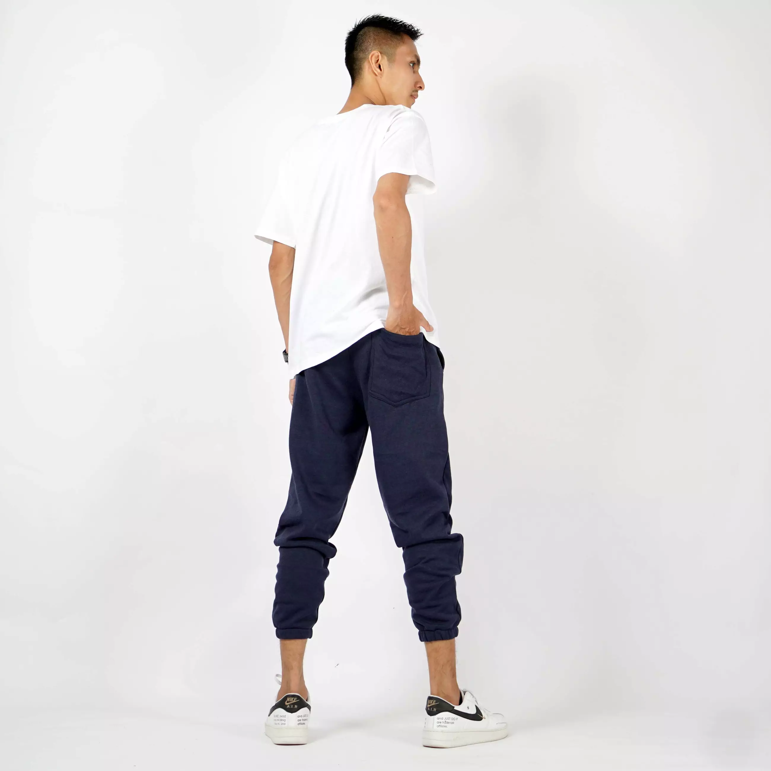 MORIS Celana Joger Pria Jogger Pants Celana Training Olahraga - Navy
