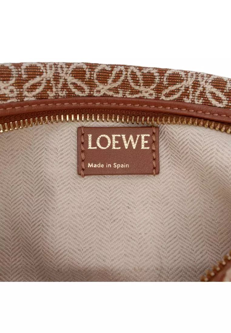 Pre-Loved Loewe Small Anagram Canvas Cubi Bag