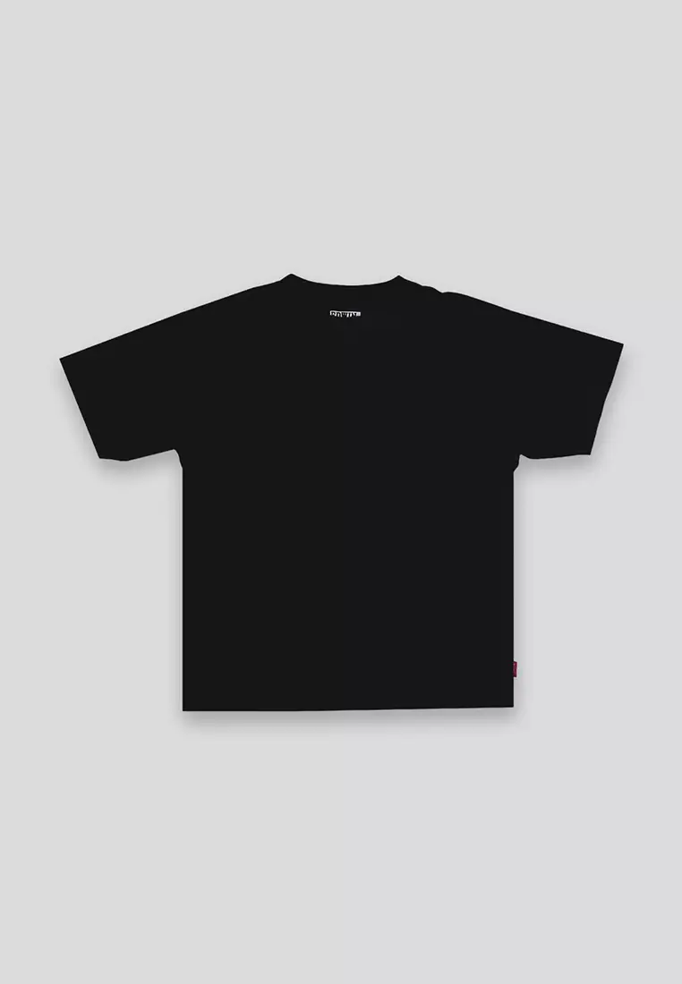 CHAZ JET BLACK Kaos Pria Lengan Pendek SS - Top Man Basic Tee