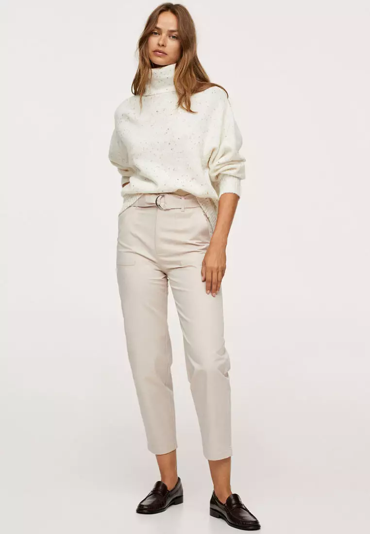 Belt High-Waist Trousers