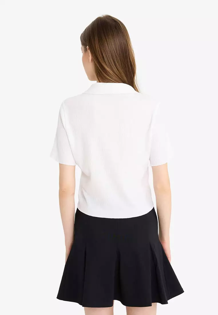 Cool Combed Cotton Lining Bengalin Mini Black Skirt F5576Ax25Sm