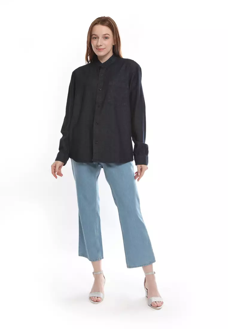 Tunic Denim Krah Mandarin KT282307