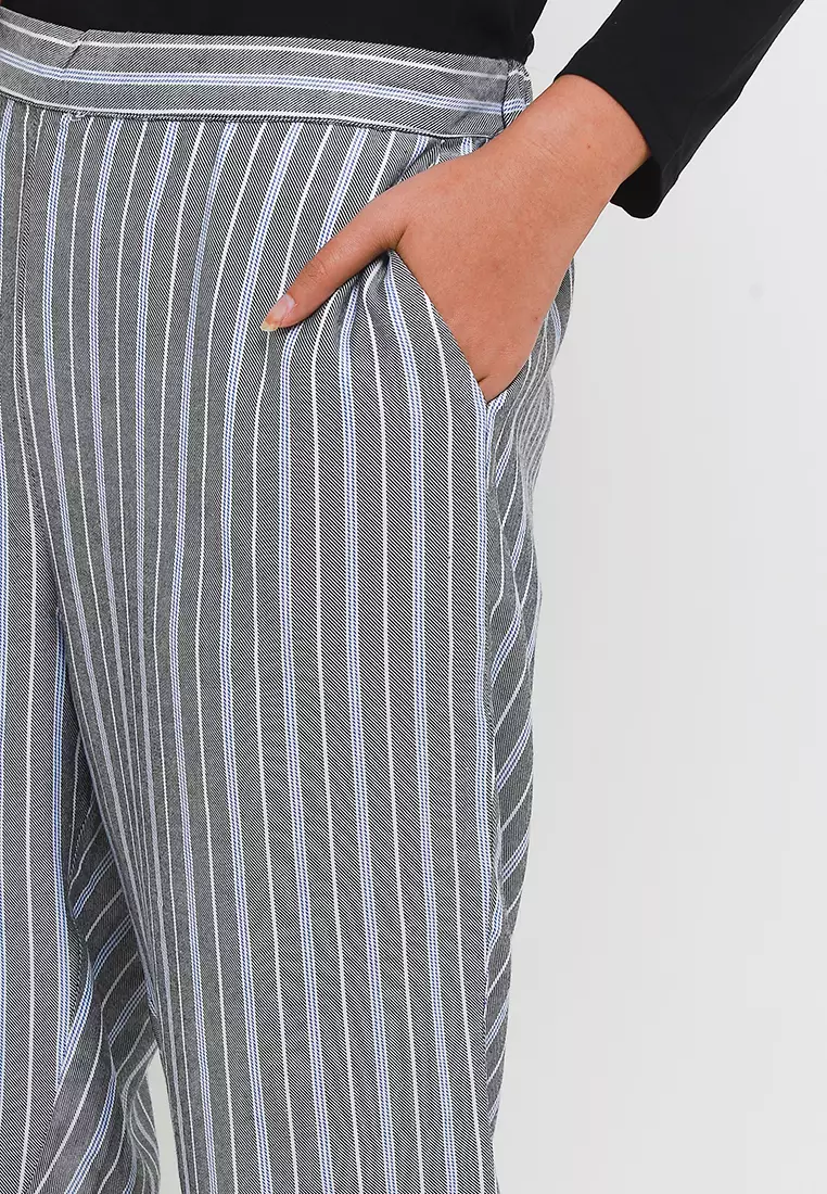 MFMW Utari Celana Panjang Salur Hitam