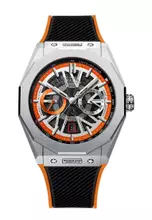 Silver, Black, Orange