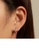 Glamorousky white 925 Sterling Silver Simple Fashion Flower Vine Geometric Stud Earrings with Cubic Zirconia 8EB89ACFADA131GS_5