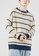 Twenty Eight Shoes beige VANSA Striped Crew Neck Knitted Sweater VCM-Kw8603 3BD67AAD19ADCCGS_3