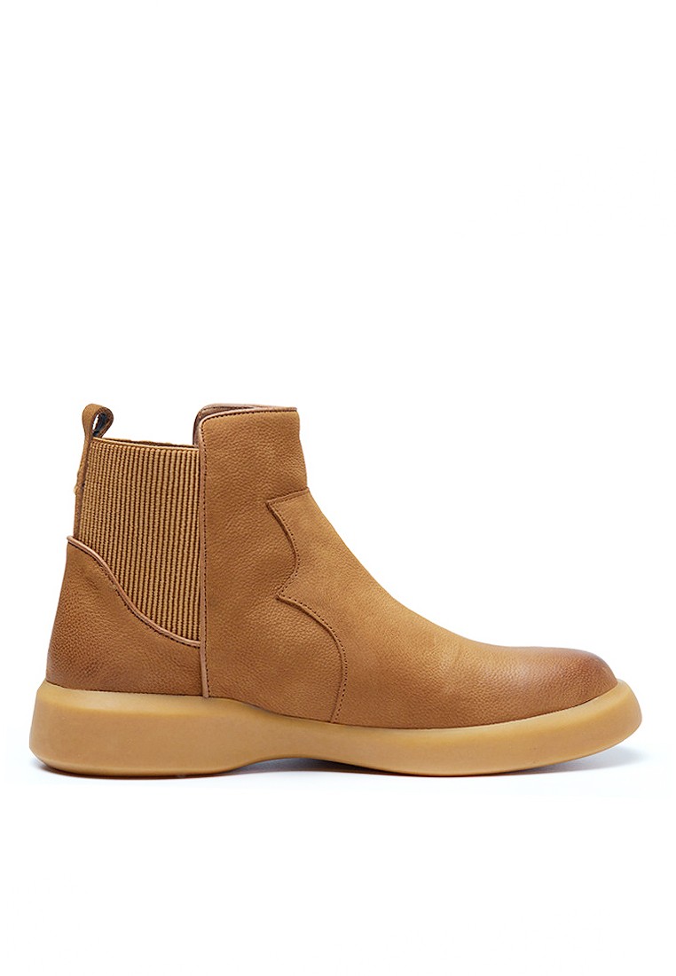 VANSA Vintage Cow Nubuck Leather Chelsea Boots VSM-B8225