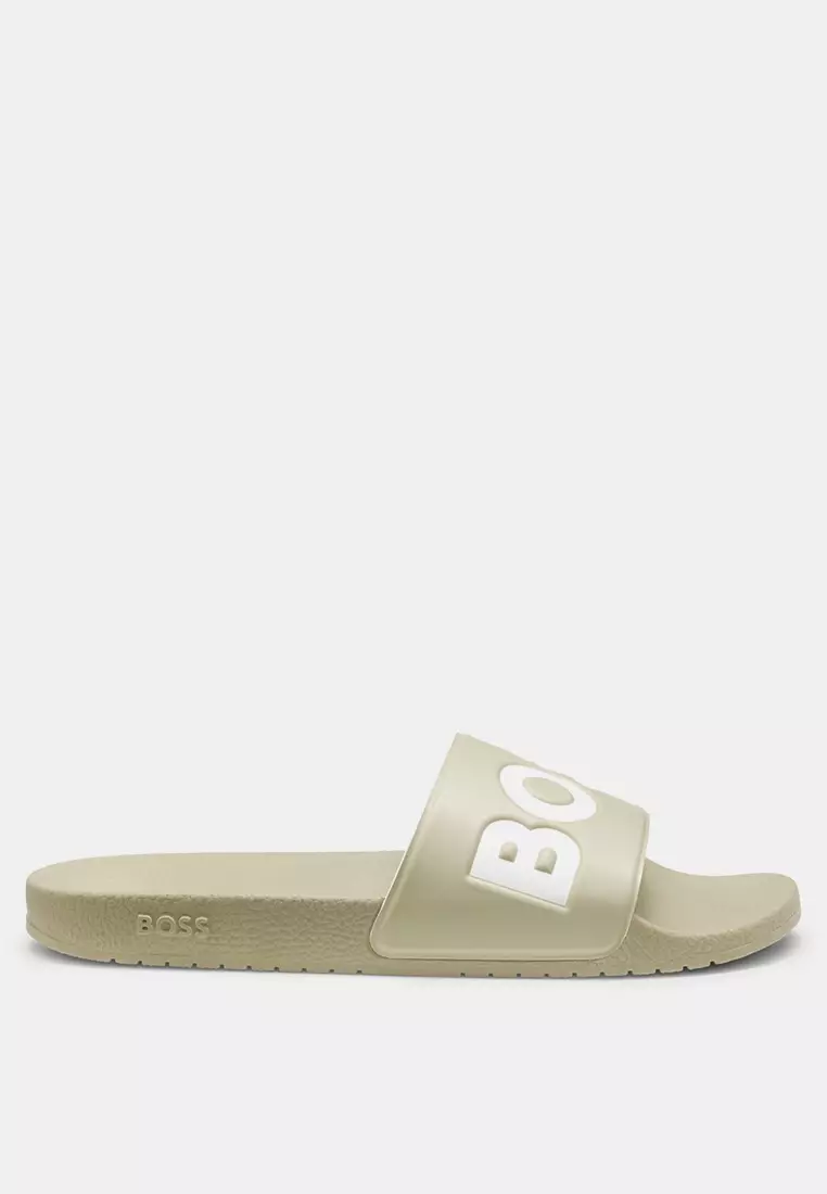 Large Logo Slide Sandals - BOSS Business