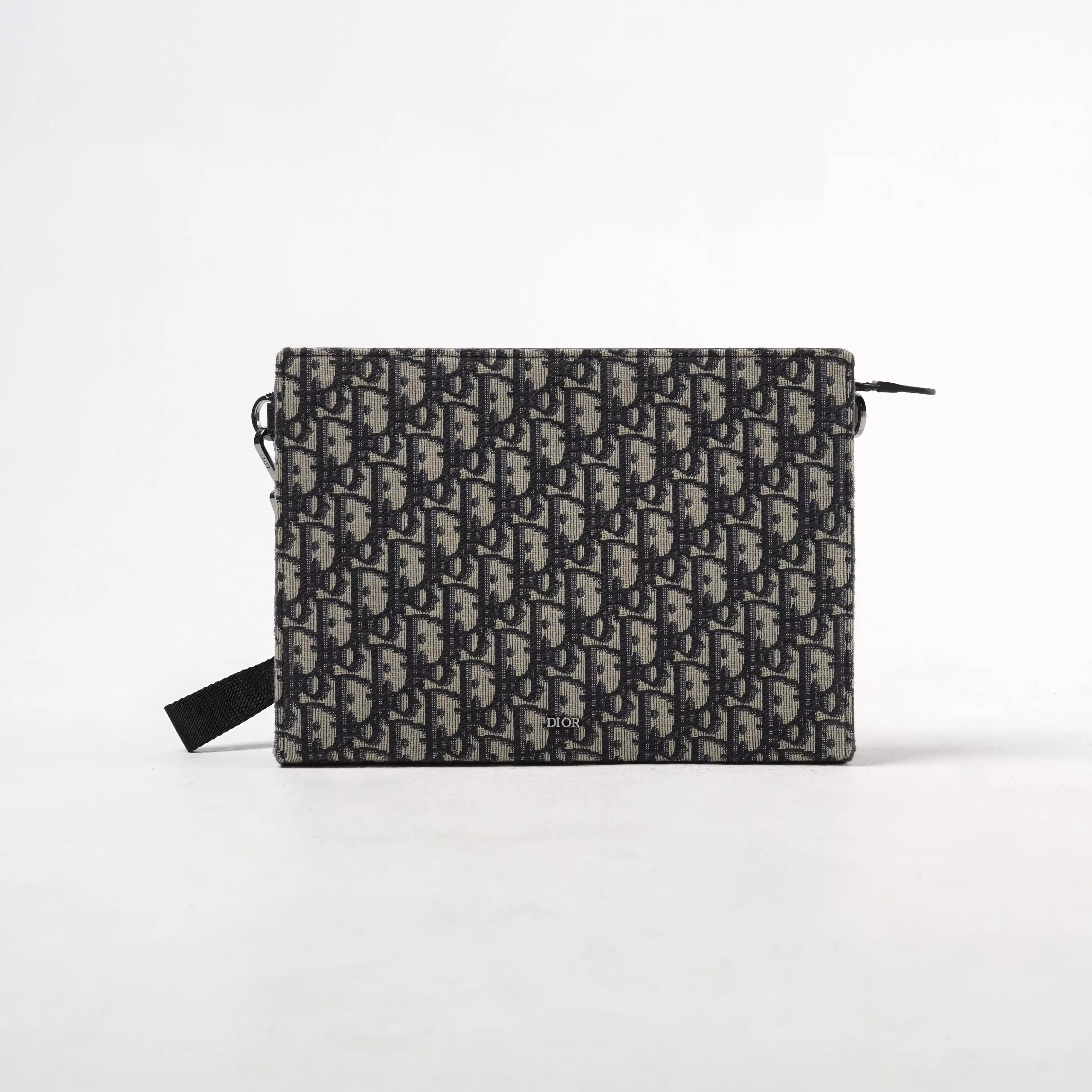 Tas CHRISTIAN DIOR OBLIQUE BEIGE TRIANGLE CLUTCH WITH HANDLE 100% ORIGINAL