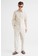 H&M white Linen-blend shirt Slim Fit 3792DAA3E2784EGS_5