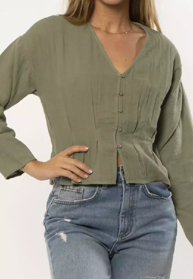 WESLEY LS WVN TOP-PMG