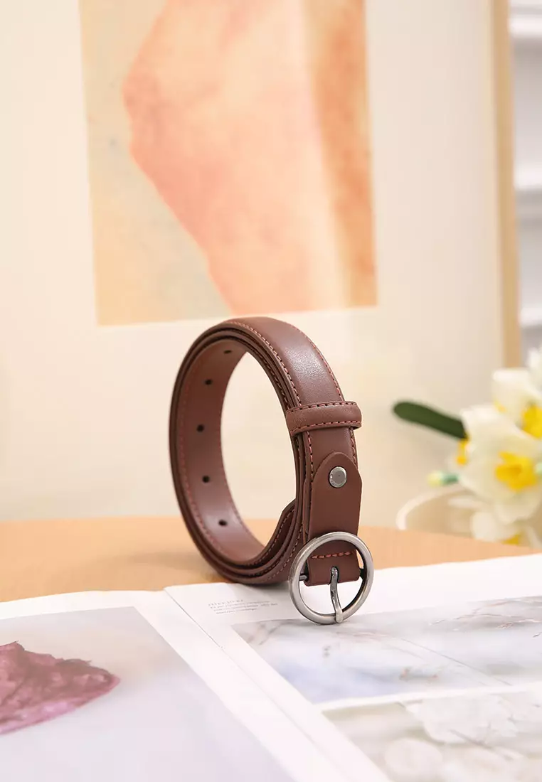 GYKACO RONIA Coffee - Ikat Pinggang Wanita - Fashion Belt / Sabuk