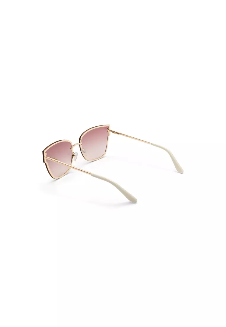 STEEL GRANDE Rose gold Eastern Fit PINK GRADIENT - DW Eyewear - Sunglasses for men and women