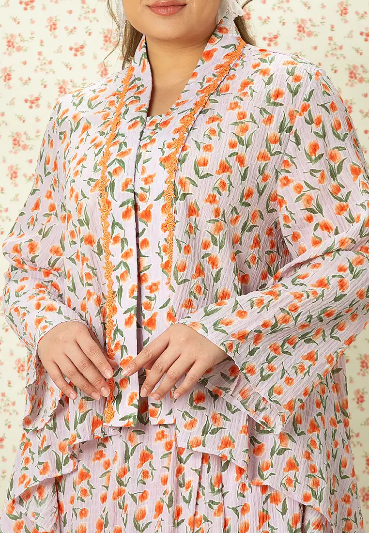 ZATI PLUS SIZE HANDKERCHIEF KEBAYA SET