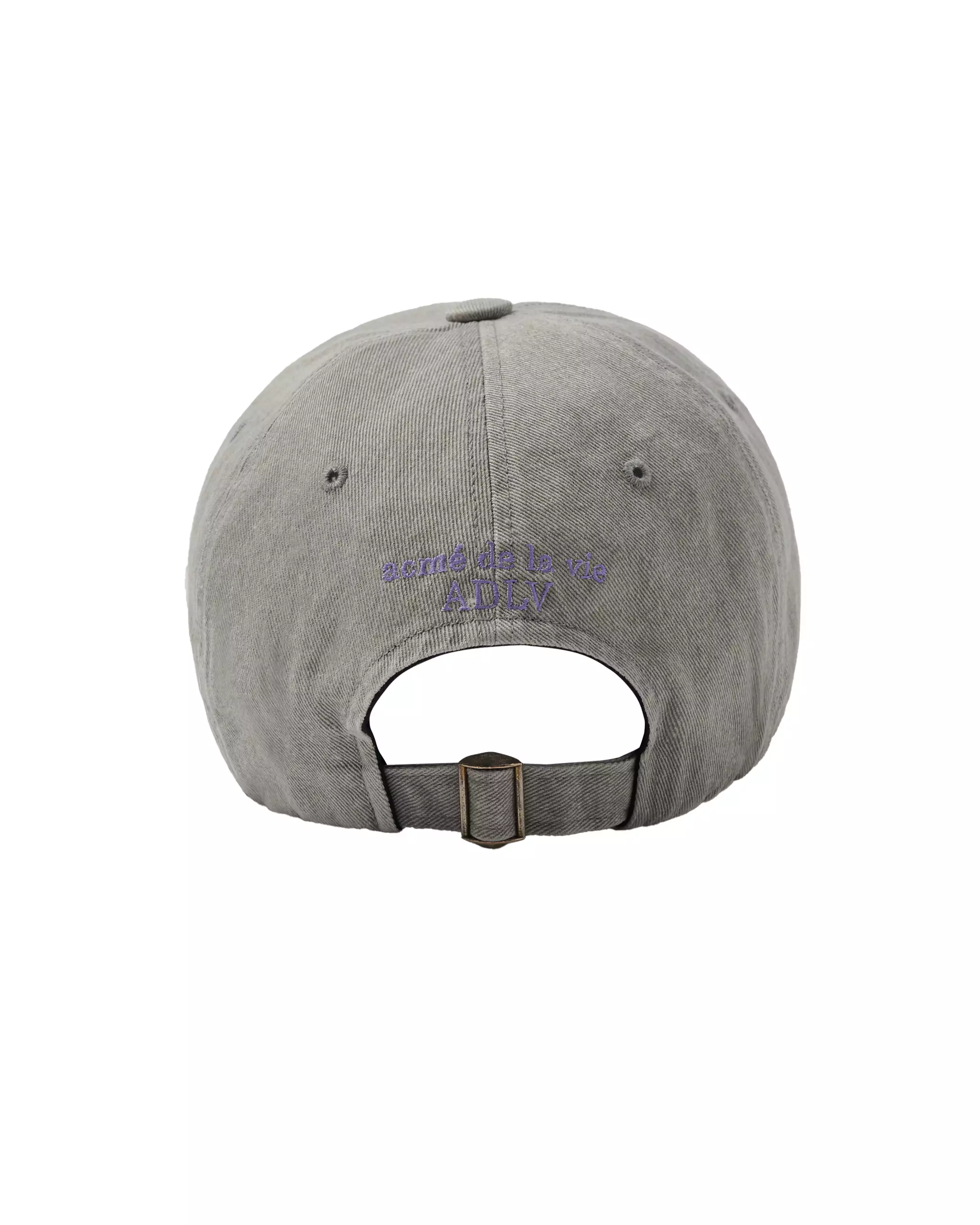 ADLV X LALALA FEST OVERLAY DAMAGE BALL CAP LIGHT GRAY (OVERSEAS EXCLUSIVE)