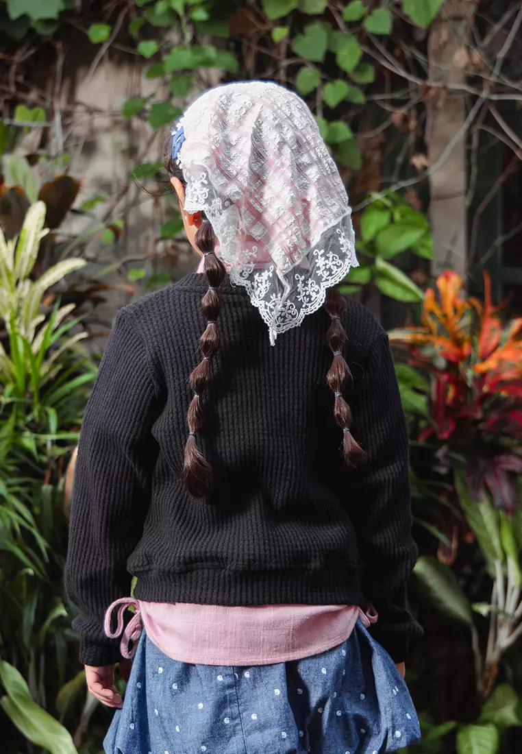 Little X eight Girl Ossi Cardigan - Cardigan Hitam Anak Perempuan Junior