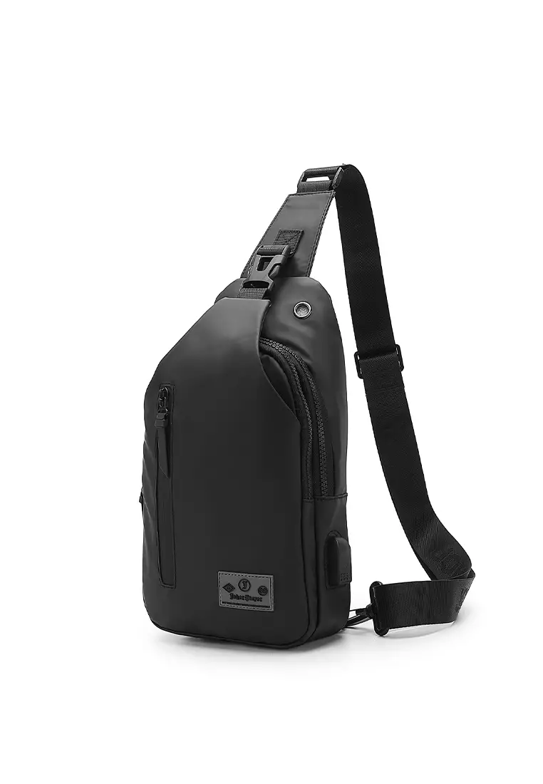 Men's Chest Bag / Sling Bag / Crossbody Bag - Black