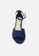 Benitz navy Women Ankle Strap Pointed Peep Toe Casual 09771SHF35C50BGS_4