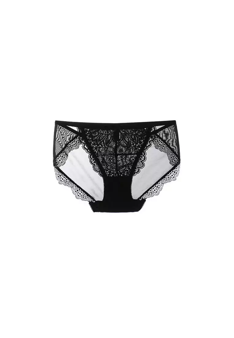 ZITIQUE Women's Sexy See-through Lingerie Set (Bra and Underwear) - Black  2024, Buy ZITIQUE Online
