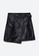 Sisley black Wrap mini skirt 861A2AAFBF004FGS_4