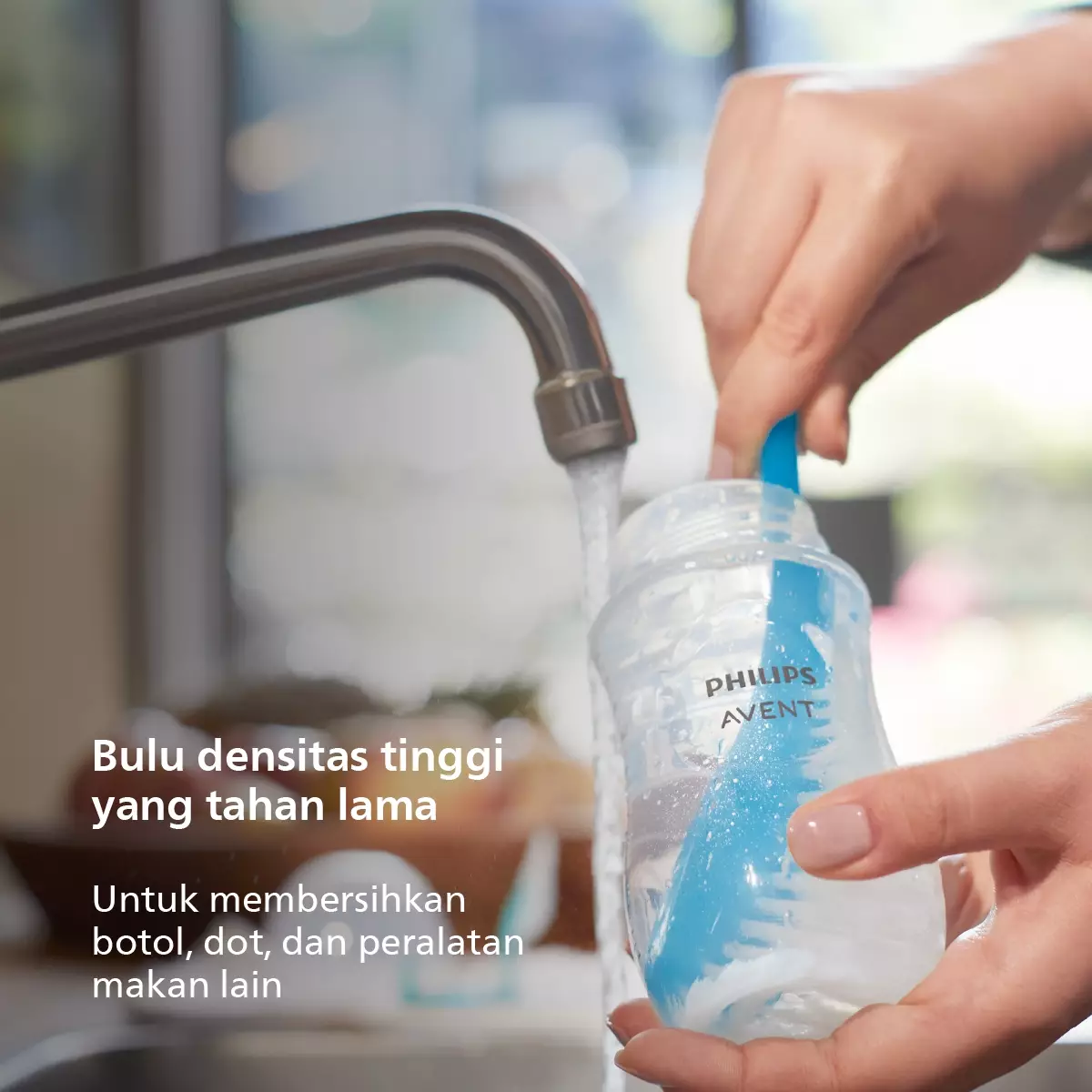 Philips Avent Bottle & Nipple Brush SCF145/06 Sikat Pembersih Botol