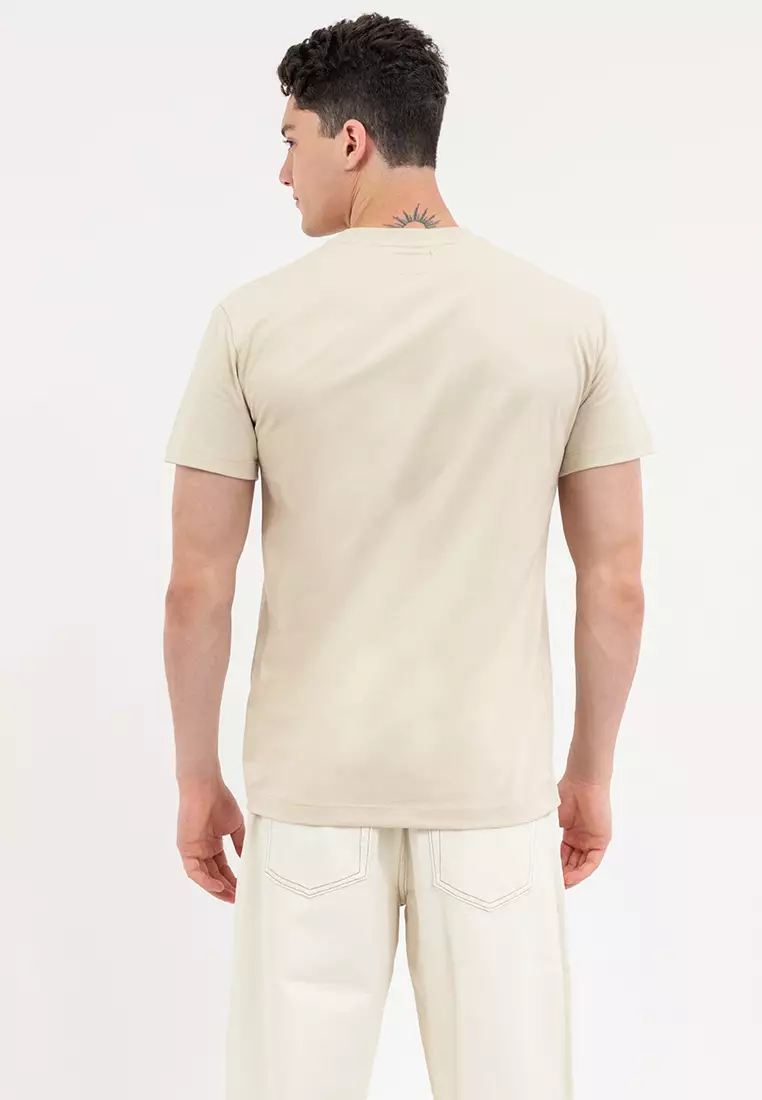 Men's M+FG Beige Tee