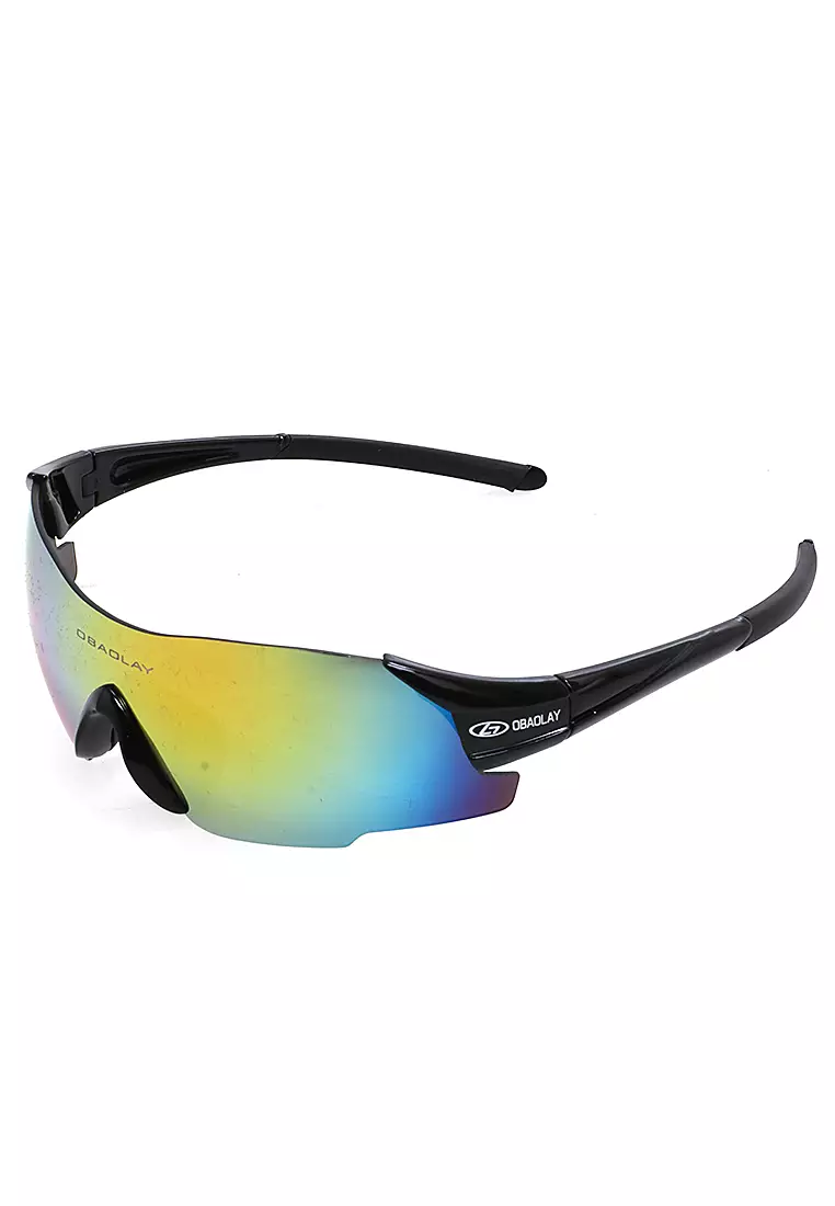 Elodie Sporty Sunglasess Kacamata Sepeda Unisex Lensa Polarized Staylish Frame Material PC ORIGINAL - Black