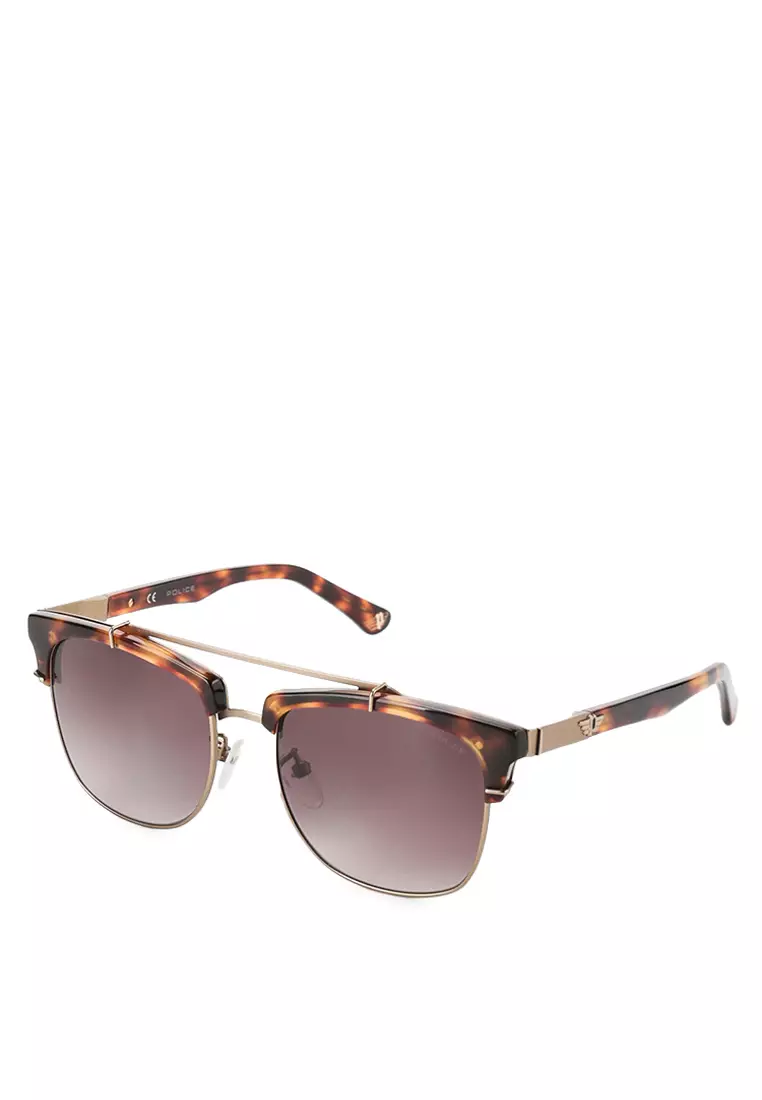 Jual Police Retro Look Sunglasses Brown Original 2025 ZALORA
