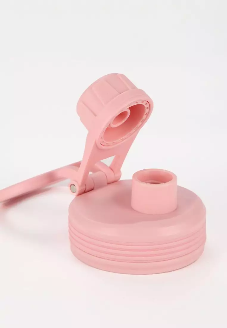 Crossing Urban Ceramic S/S Insulated Screw Cap Sports Bottle With Handle 600ml - Pistachio Dusty Rose (Mix)