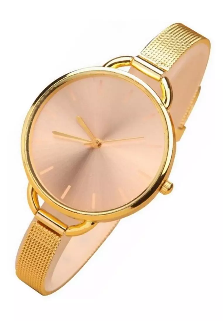 Geneva Jam Tangan Wanita Waterproof Strap Tali Material Stainless Steel OP10 ORIGINAL