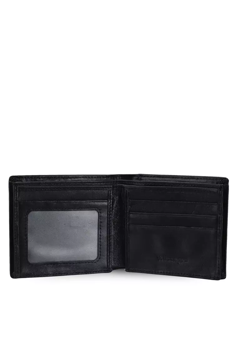 Men's RFID Genuine Leather Bi Fold Short Wallet