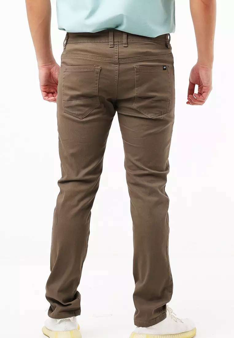 Colored stretch outlet pants