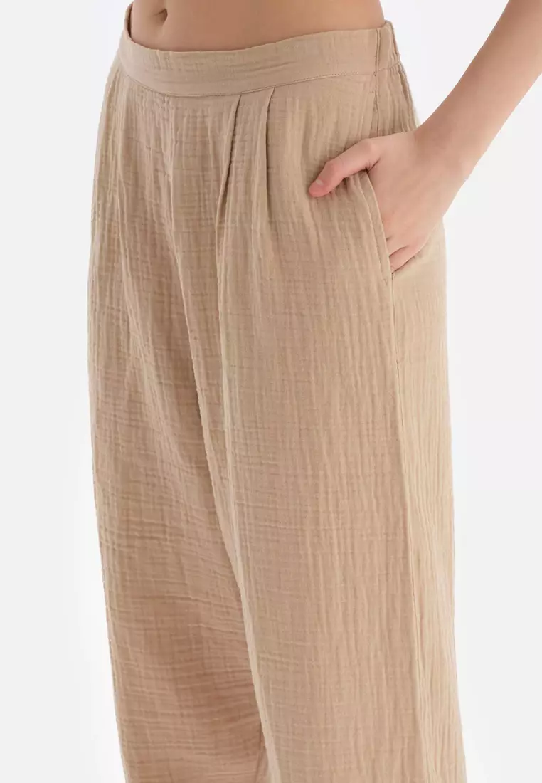 Beige Trousers, Beachwear for Women