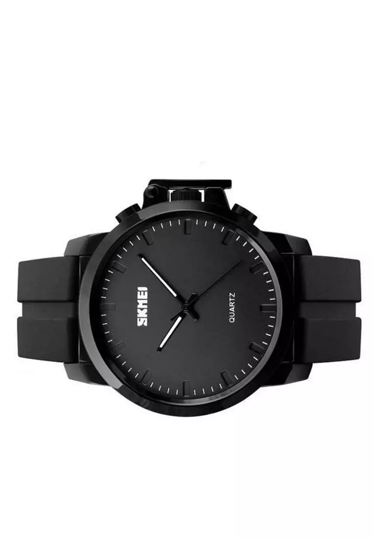 Jam Tangan Kasual Analog Pria Waterproof Strap Tali Material Silicone QP02  ORIGINAL