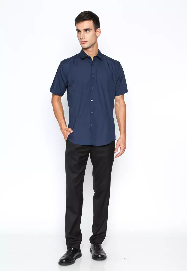 NAVY SHORT SLEEVE SHIRT