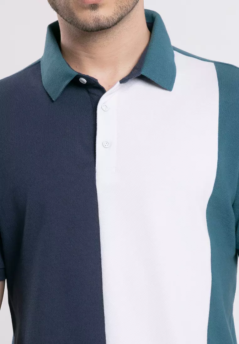 MOC - Kaos Polo Pria Lengan Pendek Reiss - Green