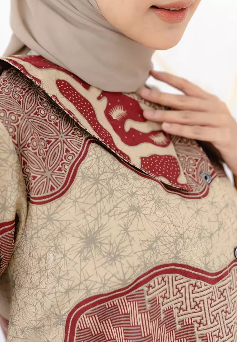 Evans Blouse Batik Premium Wanita Casual Modern