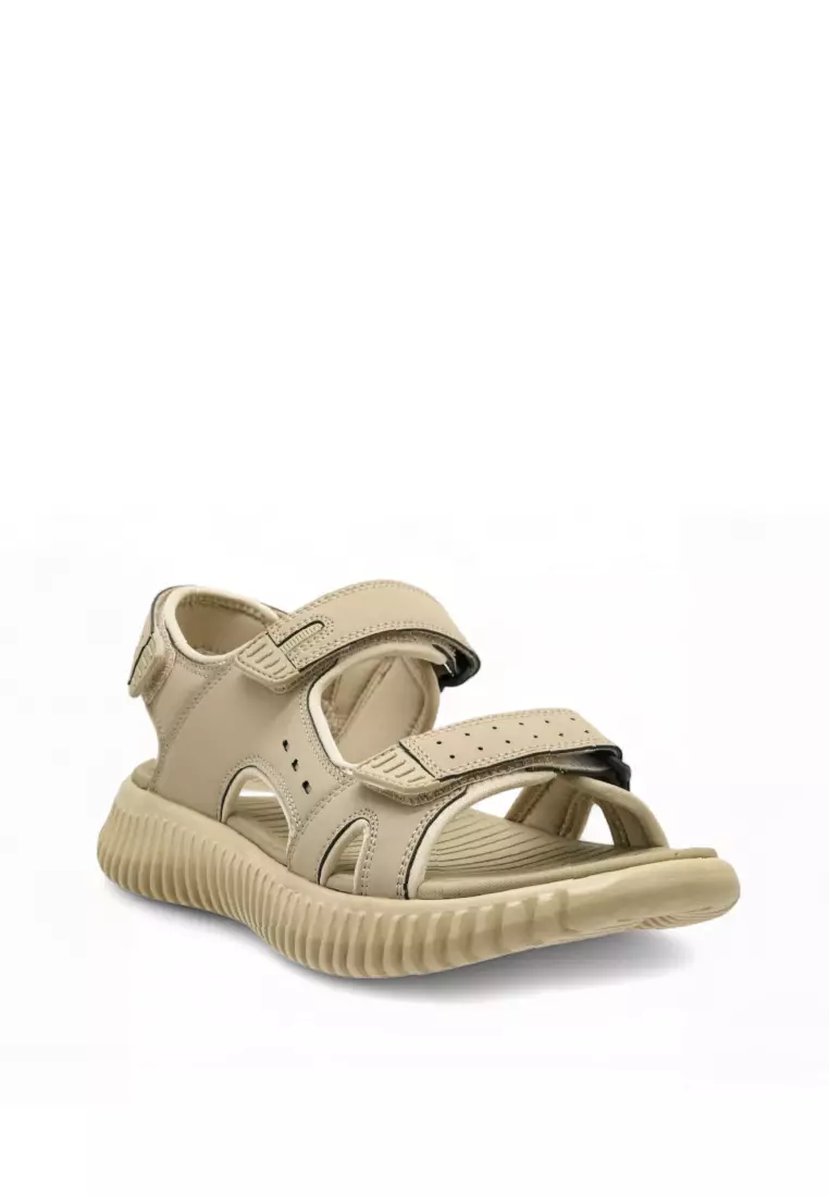 Men Slip On Faux Leather Classic Casual Sandals - 250241261