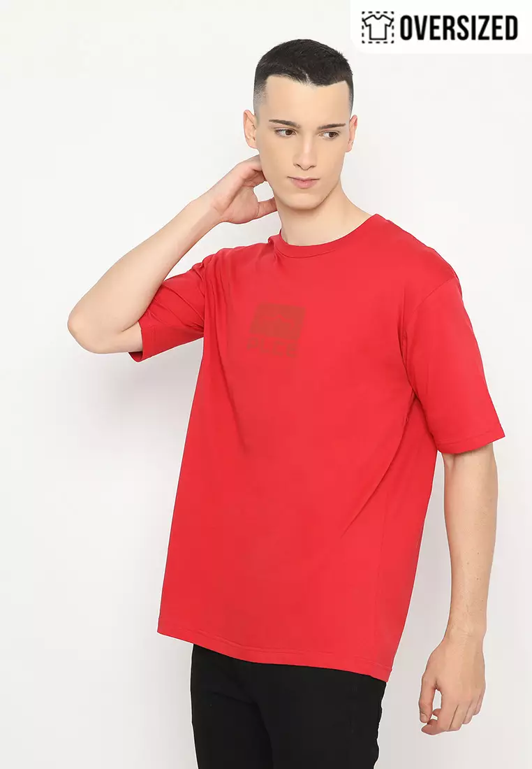 POLICE T-Shirt Cotton Combed Oversized Pria 2079180201