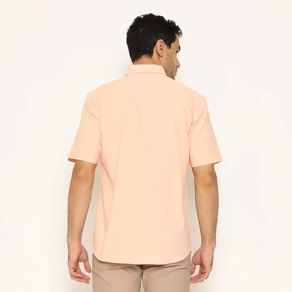 AMK Kemeja Pria Lengan Pendek SHS ITO S/S Peach